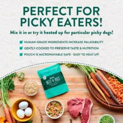 Portland Pet Food Company Rosie's Beef N' Rice Homestyle Wet Dog Food Topper, 9-oz Pouch, Case Of 4 -Pawsphoria Sales Store 252873 PT4. AC SS1800 V1693002190
