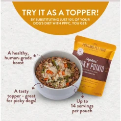 Portland Pet Food Company Hopkins' Pork N' Potato Homestyle Wet Dog Food Topper, 9-oz Pouch, Case Of 4 -Pawsphoria Sales Store 252875 PT3. AC SS1800 V1693247845