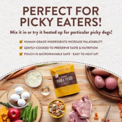 Portland Pet Food Company Hopkins' Pork N' Potato Homestyle Wet Dog Food Topper, 9-oz Pouch, Case Of 4 -Pawsphoria Sales Store 252875 PT4. AC SS1800 V1692993973