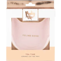 Pinky Up Purrrfect Ceramic Cat Tea Tray