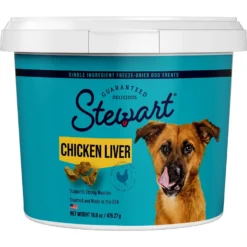 Stewart Chicken Liver Freeze-Dried Raw Dog Treats