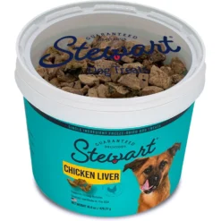 Stewart Chicken Liver Freeze-Dried Raw Dog Treats -Pawsphoria Sales Store 253442 PT2. AC SS1800 V1691437539
