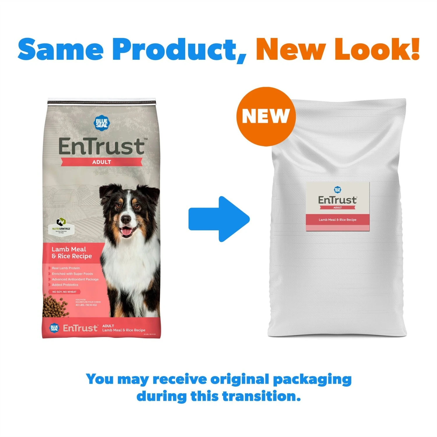 Blue Seal EnTrust Adult Lamb Meal & Rice Recipe Dry Dog Food 2 Blue Seal EnTrust Adult Lamb Meal & Rice Recipe Dry Dog Food - Image 2