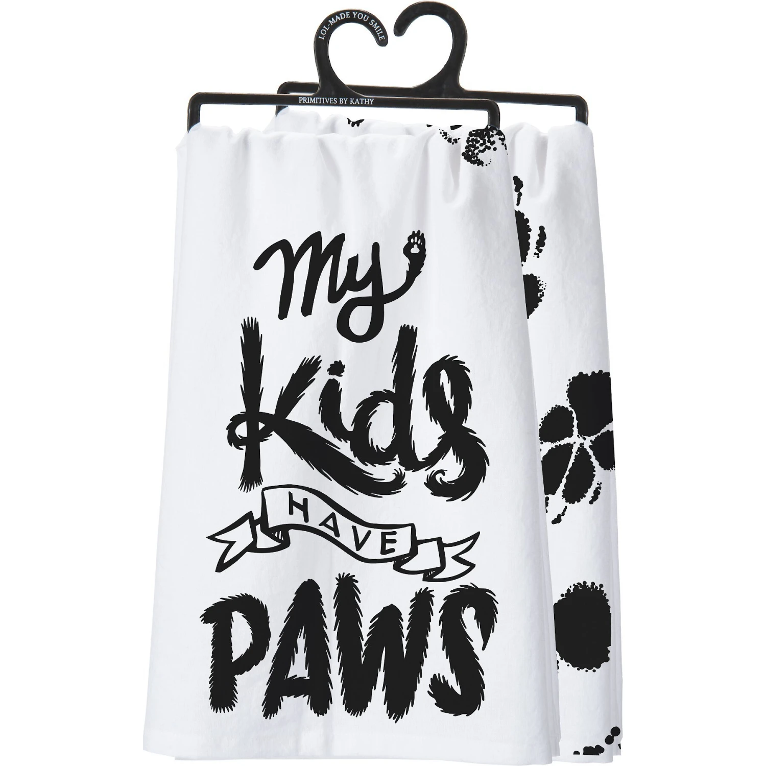 Primitives By Kathy "My Kids Have Paws" Dish Towel 1 Primitives By Kathy "My Kids Have Paws" Dish Towel