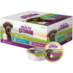 Health Extension Little Cups Chicken & Turkey Recipe Variety Pack Grain-Free Wet Puppy Food