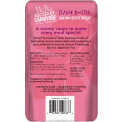 Tiki Dog Born Carnivore Flavor Booster Salmon Bisque Non-GMO Wet Dog Food Topper -Pawsphoria Sales Store 259164 PT2. AC SS1800 V1701796141