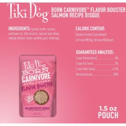 Tiki Dog Born Carnivore Flavor Booster Salmon Bisque Non-GMO Wet Dog Food Topper -Pawsphoria Sales Store 259164 PT3. AC SS1800 V1701796141