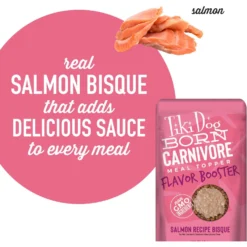 Tiki Dog Born Carnivore Flavor Booster Salmon Bisque Non-GMO Wet Dog Food Topper -Pawsphoria Sales Store 259164 PT5. AC SS1800 V1701796137