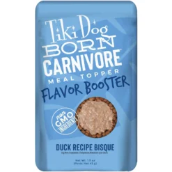 Tiki Dog Born Carnivore Flavor Booster Duck Bisque Non-GMO Wet Dog Food Topper
