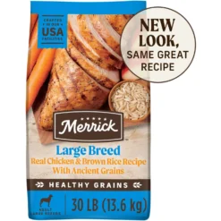 Merrick Healthy Grains Large Breed Recipe Dry Dog Food, 30-lb Bag