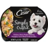Cesar Simply Crafted Chicken, Duck, Purple Potatoes, Pumpkin, Green Beans & Brown Rice Adult Wet Dog Food Meal Topper