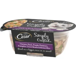 Cesar Simply Crafted Chicken, Duck, Purple Potatoes, Pumpkin, Green Beans & Brown Rice Adult Wet Dog Food Meal Topper -Pawsphoria Sales Store 265562 PT2. AC SS1800 V1695650080