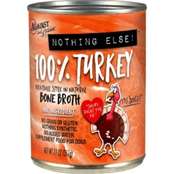 Against The Grain Nothing Else! Turkey Recipe Limited Ingredient Diet Wet Dog Food, 11-oz Can, Case Of 12