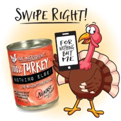 Against The Grain Nothing Else! Turkey Recipe Limited Ingredient Diet Wet Dog Food, 11-oz Can, Case Of 12 -Pawsphoria Sales Store 265947 PT3. AC SS1800 V1611092923