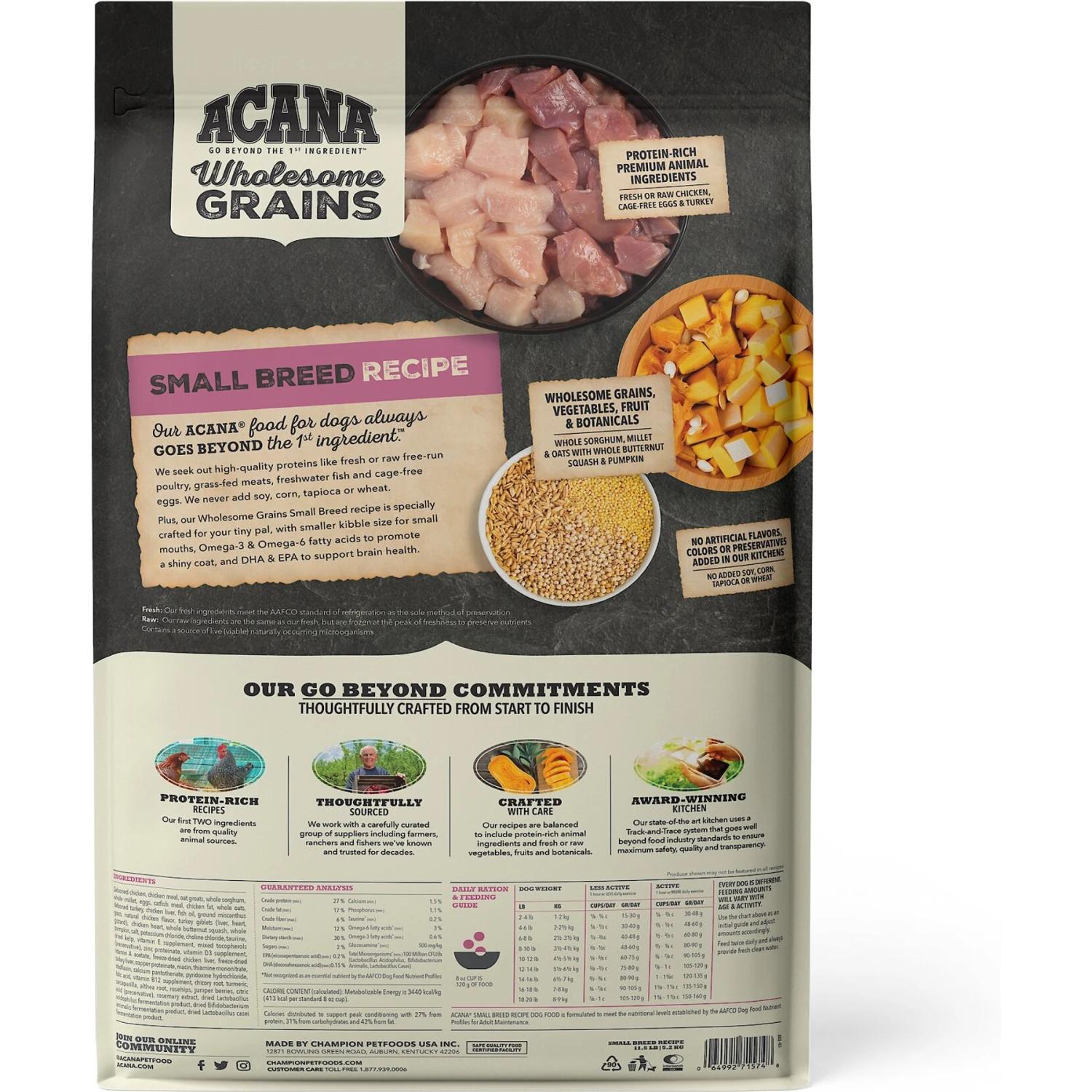 ACANA Wholesome Grains Small Breed Recipe Dry Dog Food 2 ACANA Wholesome Grains Small Breed Recipe Dry Dog Food - Image 2