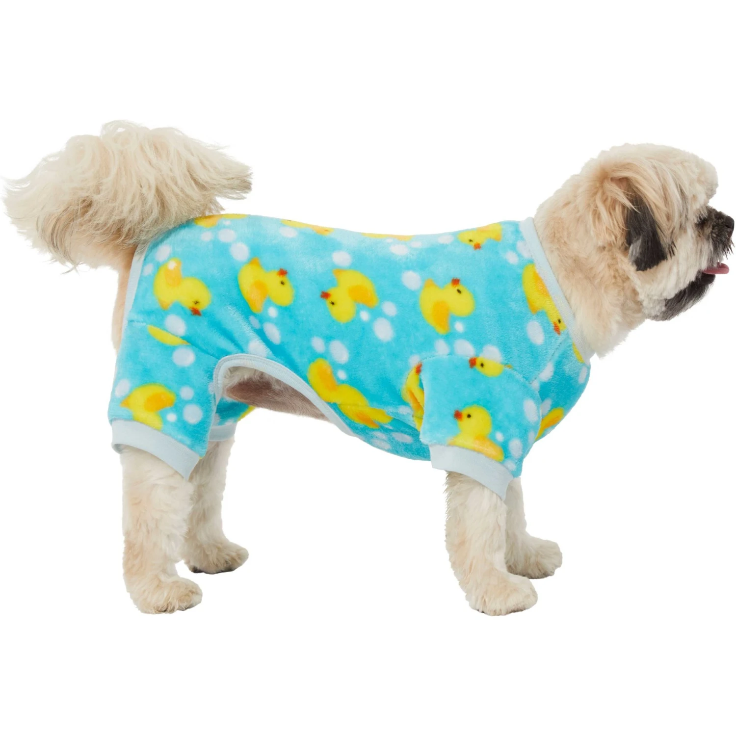 Frisco Dog & Cat Cozy Plush Fleece PJs, Rubber Ducky 1 Frisco Dog & Cat Cozy Plush Fleece PJs, Rubber Ducky