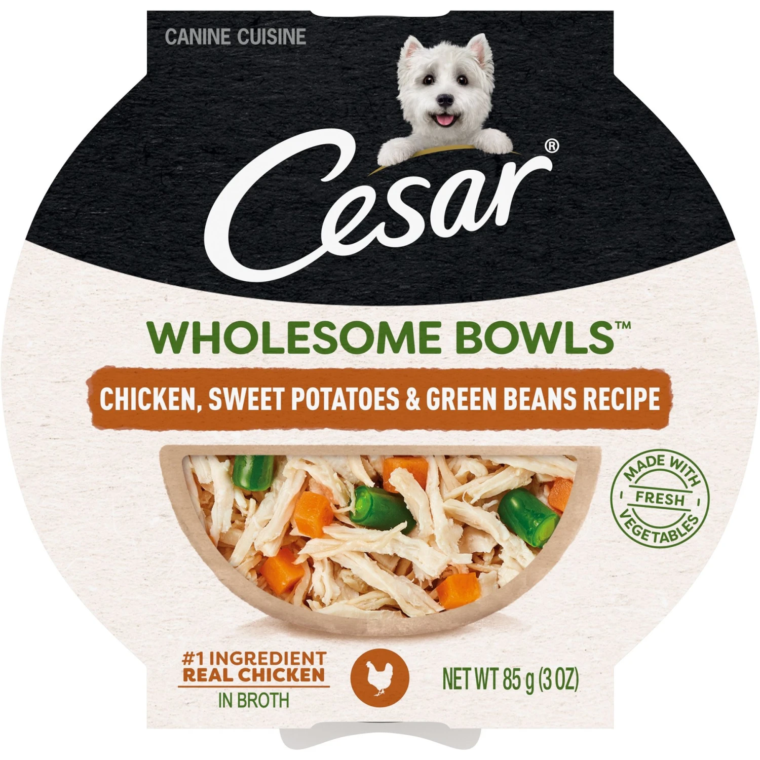 Cesar Wholesome Bowls Chicken, Sweet Potato & Green Beans Recipe Small Breed Adult Wet Dog Food 1 Cesar Wholesome Bowls Chicken, Sweet Potato & Green Beans Recipe Small Breed Adult Wet Dog Food