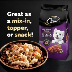 Cesar Simply Crafted Chicken, Duck, Purple Potatoes, Pumpkin, Green Beans & Brown Rice & Chicken, Carrots, Barley & Spinach Variety Pack Adult Wet Dog Food Meal Topper -Pawsphoria Sales Store 271288 PT8. AC SS1800 V1695746140