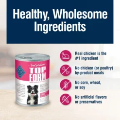 Blue Buffalo True Solutions Top Form Active Breed Wholesome Grains Adult Wet Dog Food, 12.5-oz Can, Case Of 12 13 Blue Buffalo True Solutions Top Form Active Breed Wholesome Grains Adult Wet Dog Food, 12.5-oz Can, Case Of 12 -Pawsphoria Sales Store 272988 PT5. AC SS1800 V1628184668