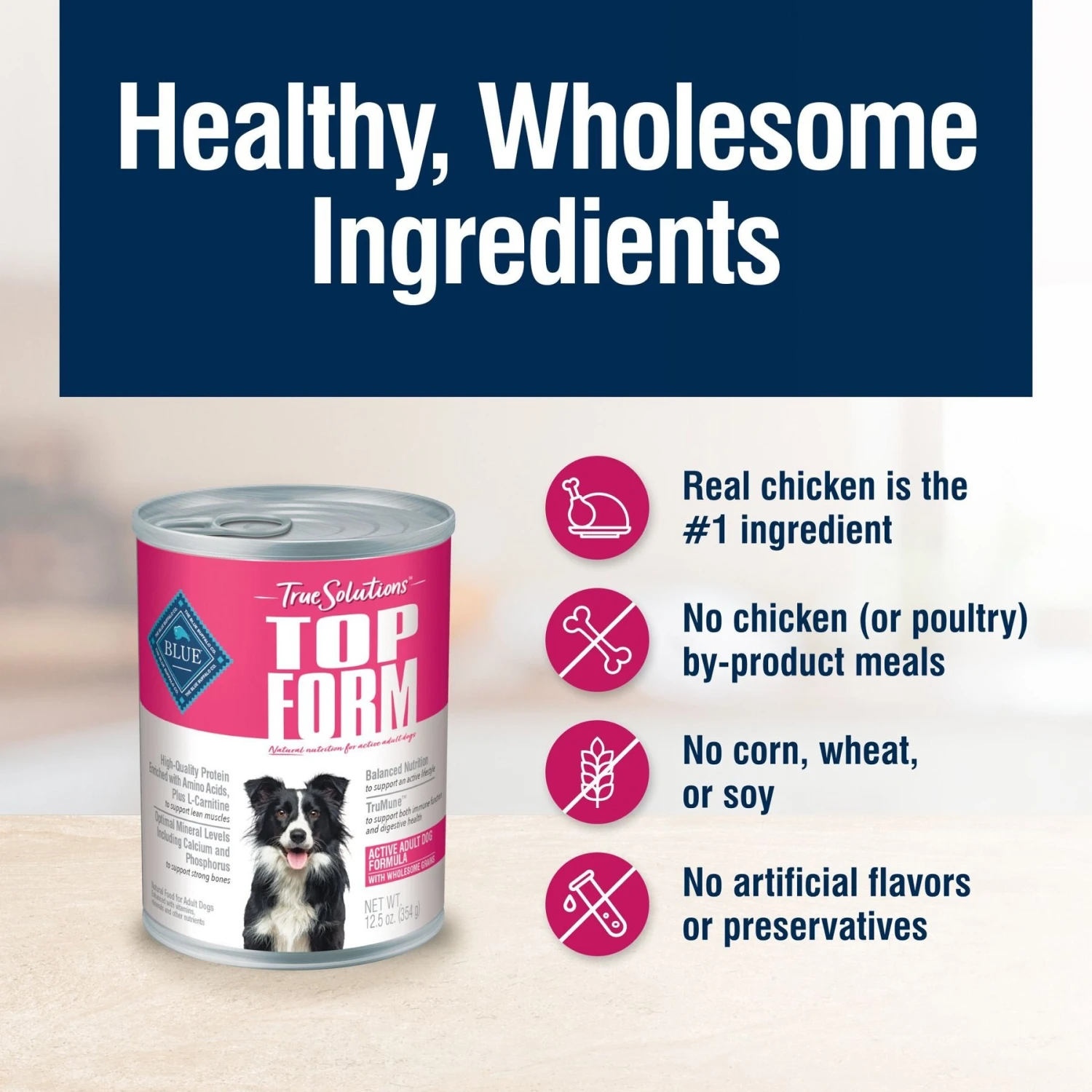 Blue Buffalo True Solutions Top Form Active Breed Wholesome Grains Adult Wet Dog Food, 12.5-oz Can, Case Of 12 6 Blue Buffalo True Solutions Top Form Active Breed Wholesome Grains Adult Wet Dog Food, 12.5-oz Can, Case Of 12 - Image 6