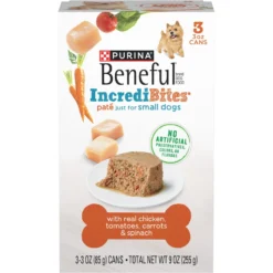 Purina Beneful Incredibites Pate With Real Chicken, Tomatoes, Carrots & Spinach Wet Dog Food