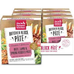 The Honest Kitchen Butcher Block Pate Beef, Lamb & Spring Veggies Wet Dog Food, 10.5-oz Bag, Case Of 6