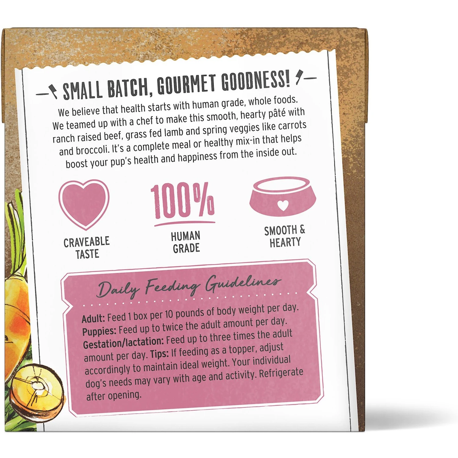 The Honest Kitchen Butcher Block Pate Beef, Lamb & Spring Veggies Wet Dog Food, 10.5-oz Bag, Case Of 6 2 The Honest Kitchen Butcher Block Pate Beef, Lamb & Spring Veggies Wet Dog Food, 10.5-oz Bag, Case Of 6 - Image 2