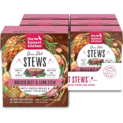 'The Honest Kitchen One Pot Stew Braised Beef & Lamb Stew With Green Beans & Sweet Potatoes Wet Dog Food, 10.5-oz Bag, Case Of 6