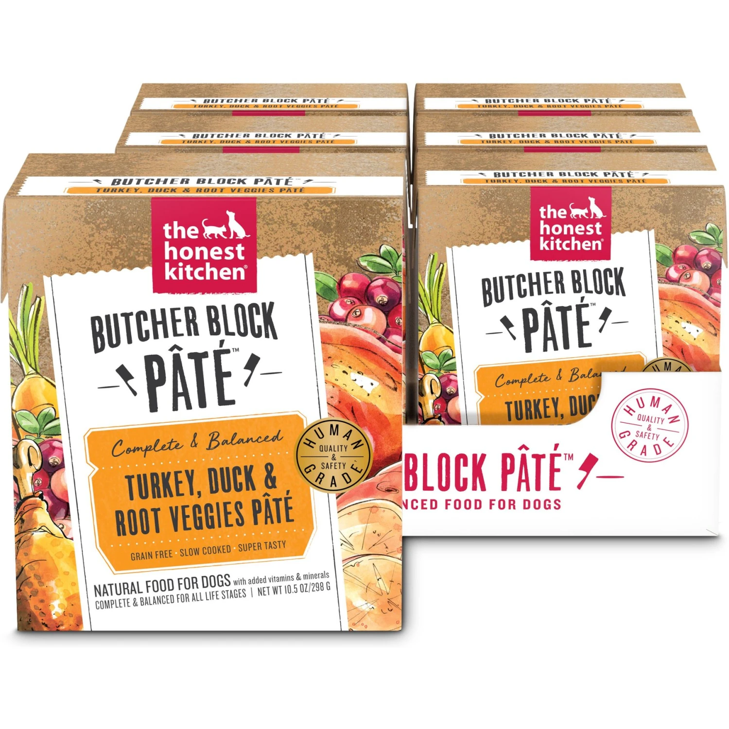 'The Honest Kitchen Butcher Block Pate Turkey, Duck & Root Veggies Wet Dog Food, 10.5-oz Bag, Case Of 6 1 'The Honest Kitchen Butcher Block Pate Turkey, Duck & Root Veggies Wet Dog Food, 10.5-oz Bag, Case Of 6