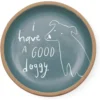 Fringe Studio "Good Doggy" Round Stoneware Tray