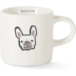 Fringe Studio "BFF Frenchie" Mini Ceramic Mug, 2-oz