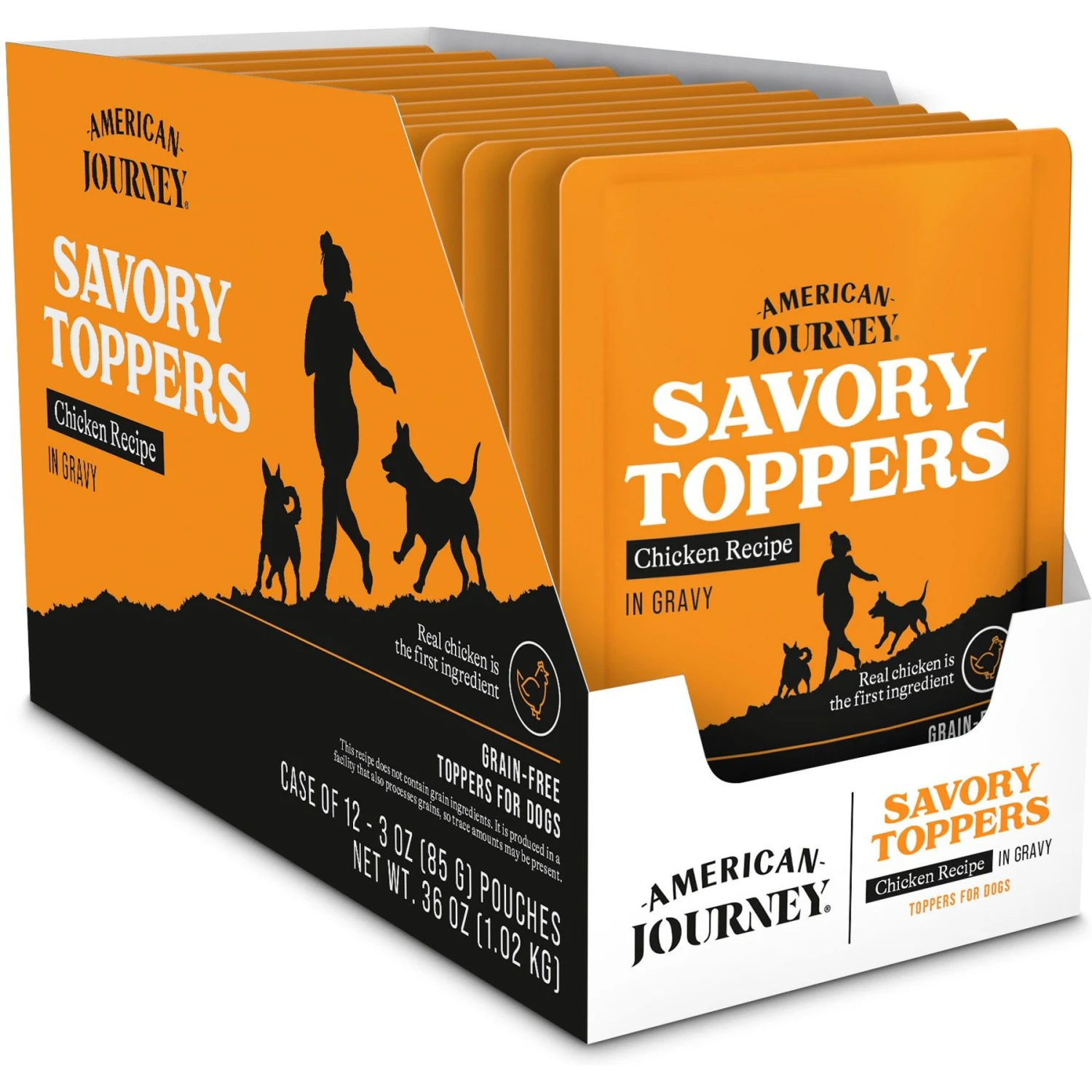 American Journey Savory Toppers Chicken Recipe In Gravy Grain-Free Dog Food Topper, 3-oz Pouches, Case Of 24 3 American Journey Savory Toppers Chicken Recipe In Gravy Grain-Free Dog Food Topper, 3-oz Pouches, Case Of 24 - Image 3
