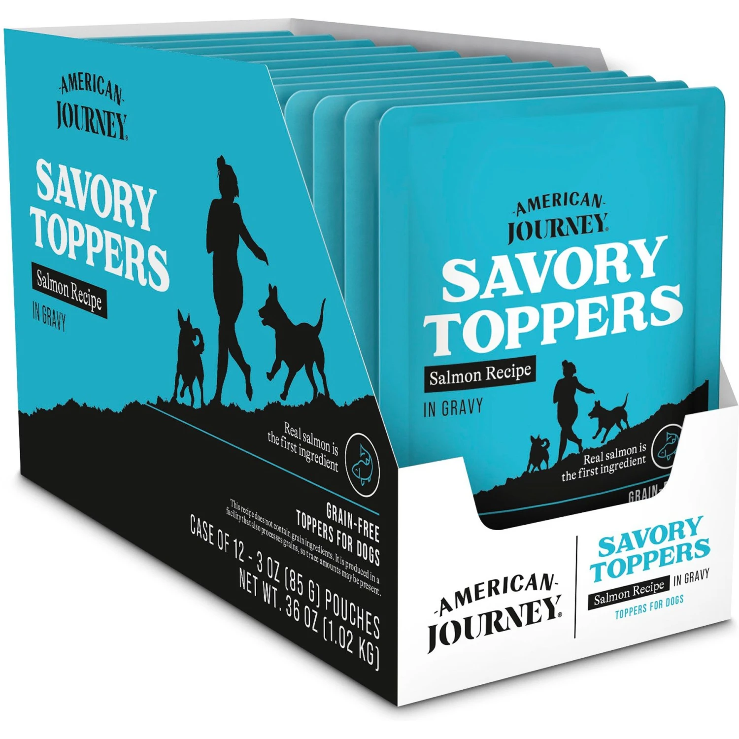 American Journey Savory Toppers Salmon Recipe In Gravy Grain-Free Dog Food Topper, 3-oz Pouches, Case Of 24 3 American Journey Savory Toppers Salmon Recipe In Gravy Grain-Free Dog Food Topper, 3-oz Pouches, Case Of 24 - Image 3