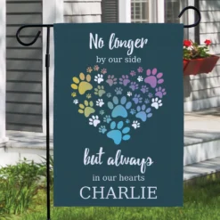 Frisco Personalized Double Sided Printed Memorial Paws Heart Garden Flag -Pawsphoria Sales Store 287075 PT2. AC SS1800 V1663872024