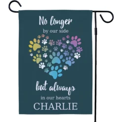 Frisco Personalized Double Sided Printed Memorial Paws Heart Garden Flag -Pawsphoria Sales Store 287075 PT3. AC SS1800 V1663872024