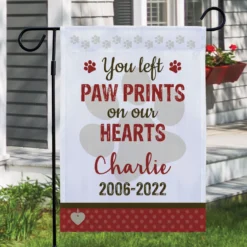 Frisco Personalized Double Sided Printed Memorial Paw Prints Garden Flag -Pawsphoria Sales Store 287077 PT2. AC SS1800 V1663872020