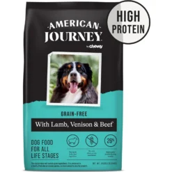 American Journey Grain-Free With Lamb, Venison & Beef Dry Dog Food, 24-lb Bag