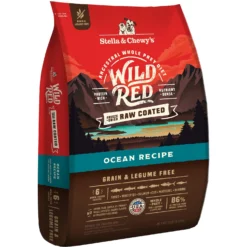 Stella & Chewy's Wild Red Raw Coated Kibble Grain-Free Ocean Recipe Dry Dog Food