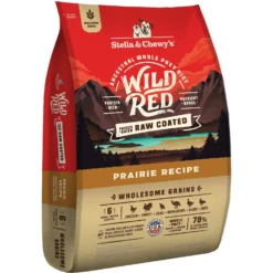 Stella & Chewy's Wild Red Raw Coated Kibble Wholesome Grains Prairie Recipe Dry Dog Food