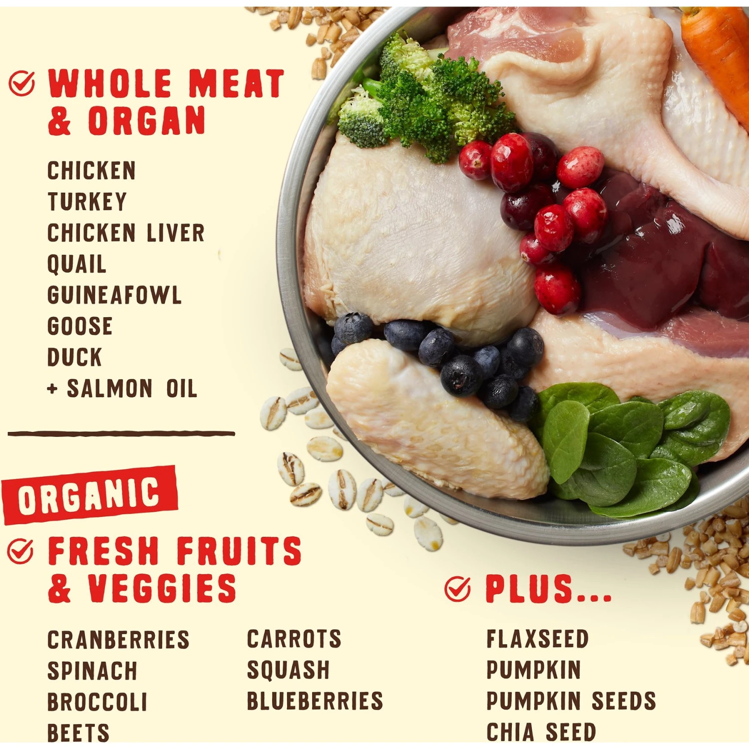 Stella & Chewy's Wild Red Raw Coated Kibble Wholesome Grains Prairie Recipe Dry Dog Food 4 Stella & Chewy's Wild Red Raw Coated Kibble Wholesome Grains Prairie Recipe Dry Dog Food - Image 4