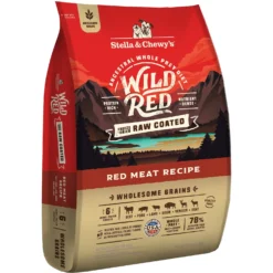 Stella & Chewy's Wild Red Raw Coated Kibble Wholesome Grains Red Meat Recipe Dry Dog Food