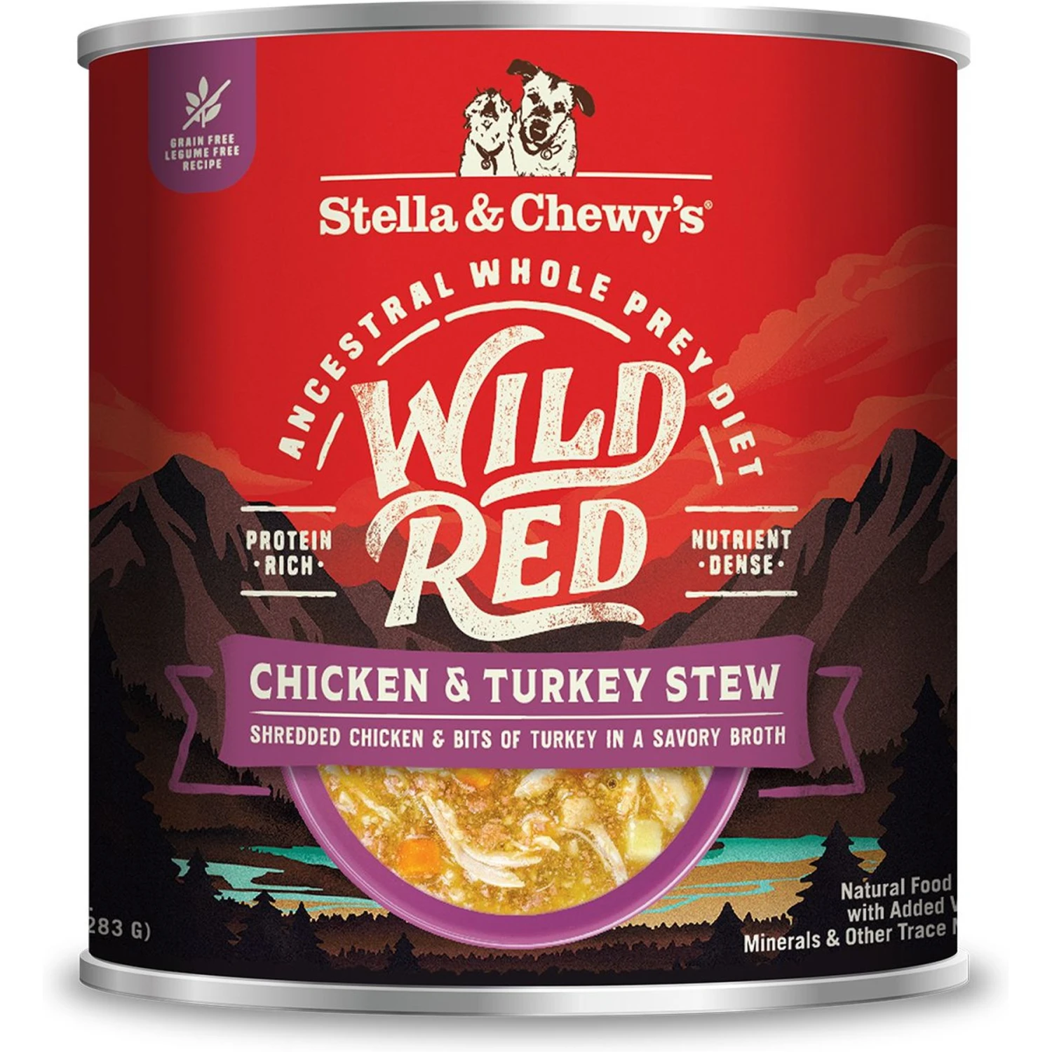 Stella & Chewy's Wild Red Grain-Free Chicken & Turkey Stew Wet Dog Food 1 Stella & Chewy's Wild Red Grain-Free Chicken & Turkey Stew Wet Dog Food