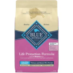Blue Buffalo Life Protection Formula Small Breed Adult Chicken & Brown Rice Recipe Dry Dog Food & Greenies Teenie Dental Dog Treats -Pawsphoria Sales Store 292732 PT5. AC SS1800 V1619996842