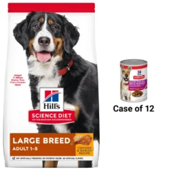 Hill's Science Diet Adult Large Breed Dry Dog Food & Hill's Science Diet Adult Savory Stew With Beef & Vegetables Canned Dog Food
