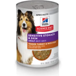 Hill's Science Diet Adult Sensitive Stomach & Sensitive Skin Chicken Recipe Dry Dog Food & Hill's Science Diet Adult Sensitive Stomach & Skin Tender Turkey & Rice Stew Canned Dog Food -Pawsphoria Sales Store 293206 PT4. AC SS1800 V1693256186