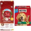 Purina ONE +Plus Adult High-Protein Healthy Weight Formula Dry Dog Food & Milk-Bone Original Large Biscuit Dog Treats