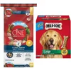 Purina ONE Natural Large Breed +Plus Formula Dry Dog Food & Milk-Bone Original Large Biscuit Dog Treats