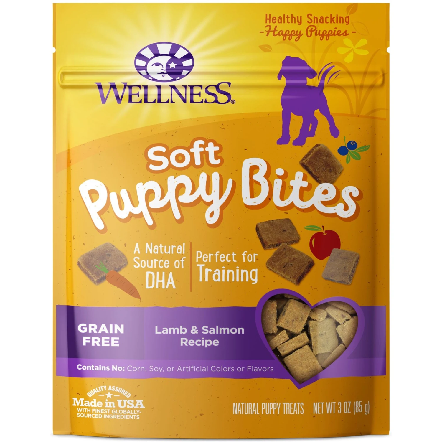 Purina Pro Plan Puppy Sensitive Skin & Stomach Salmon & Rice Dry Dog Food & Wellness Soft Puppy Bites Lamb & Salmon Recipe Grain-Free Natural Dog Treats 2 Purina Pro Plan Puppy Sensitive Skin & Stomach Salmon & Rice Dry Dog Food & Wellness Soft Puppy Bites Lamb & Salmon Recipe Grain-Free Natural Dog Treats - Image 2
