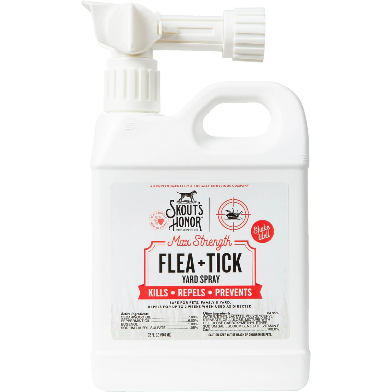 Skout's Honor Flea & Tick Yard Spray, 32-oz Bottle 1 Skout's Honor Flea & Tick Yard Spray, 32-oz Bottle