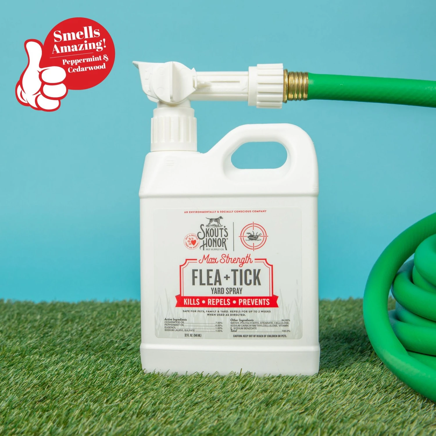 Skout's Honor Flea & Tick Yard Spray, 32-oz Bottle 4 Skout's Honor Flea & Tick Yard Spray, 32-oz Bottle - Image 4